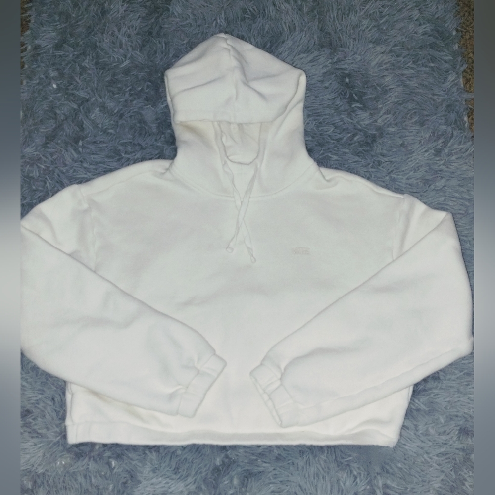 Vans Comfy Cush Sweats Pullover Cropped Hoodie Size Small EUC Like New Worn 1x